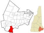 Rockingham County New Hampshire incorporated and unincorporated areas Salem highlighted